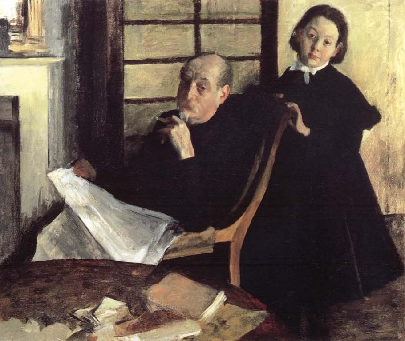 Edgar Degas Henri de Gas et sa niece Lucy